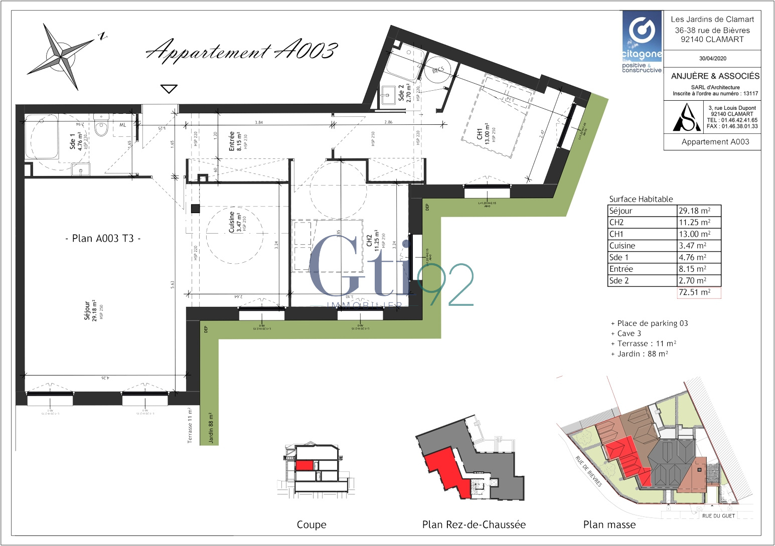 vente LES JARDINS FLEURIS DE CLAMART